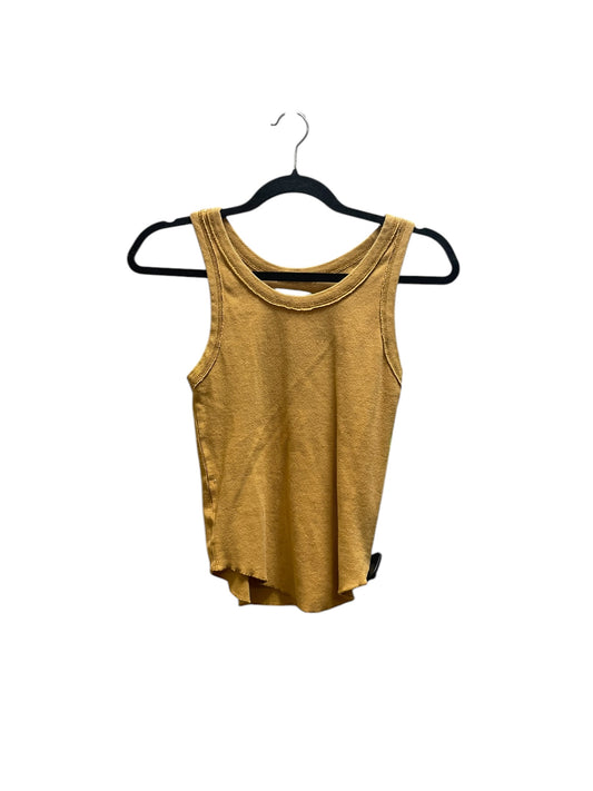 Top Sleeveless By Free People In Yellow, Size: Xs