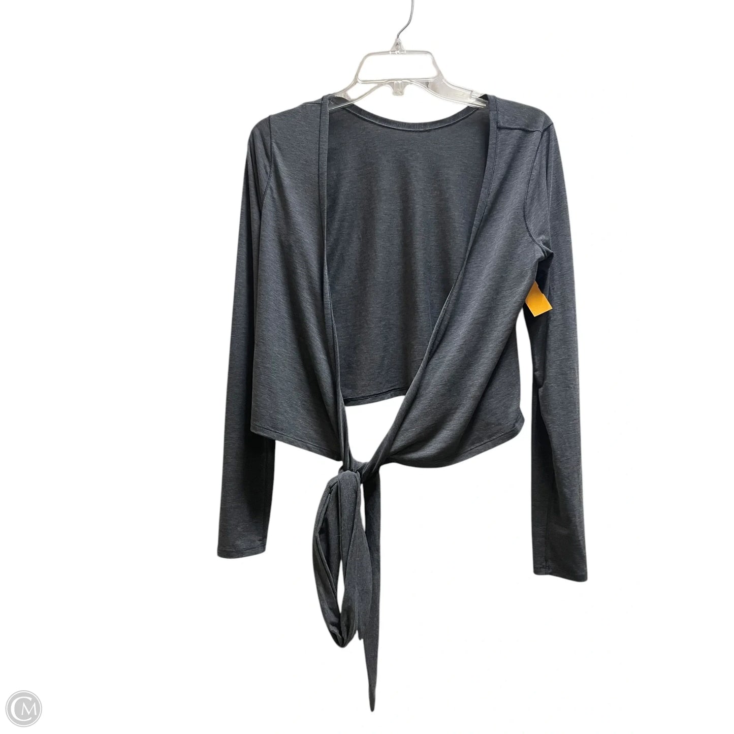 Athletic Top Long Sleeve Crewneck By Lululemon In Grey, Size: M