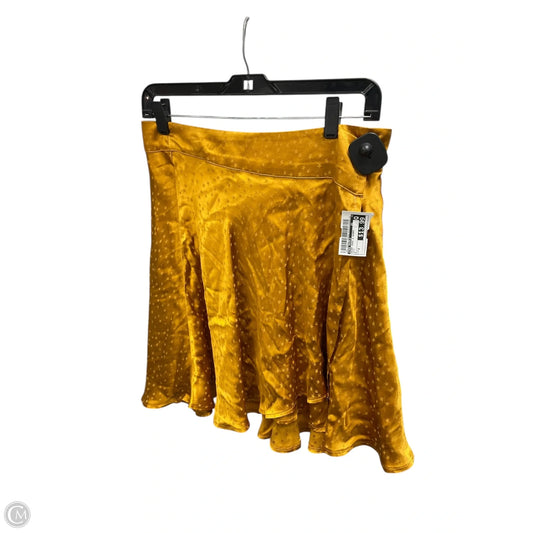 Skirt Mini & Short By Free People In Gold, Size: 8