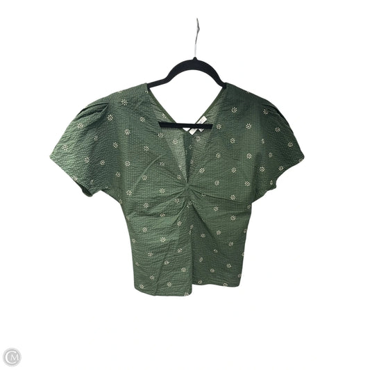 Top Short Sleeve By Madewell In Green, Size: 0