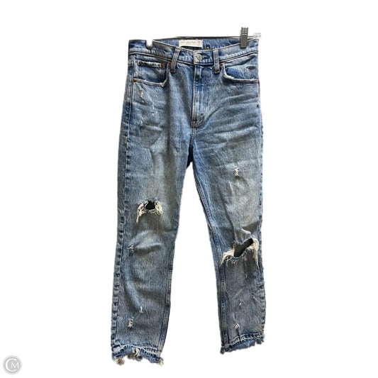 Jeans Straight By Abercrombie And Fitch In Blue, Size: 2