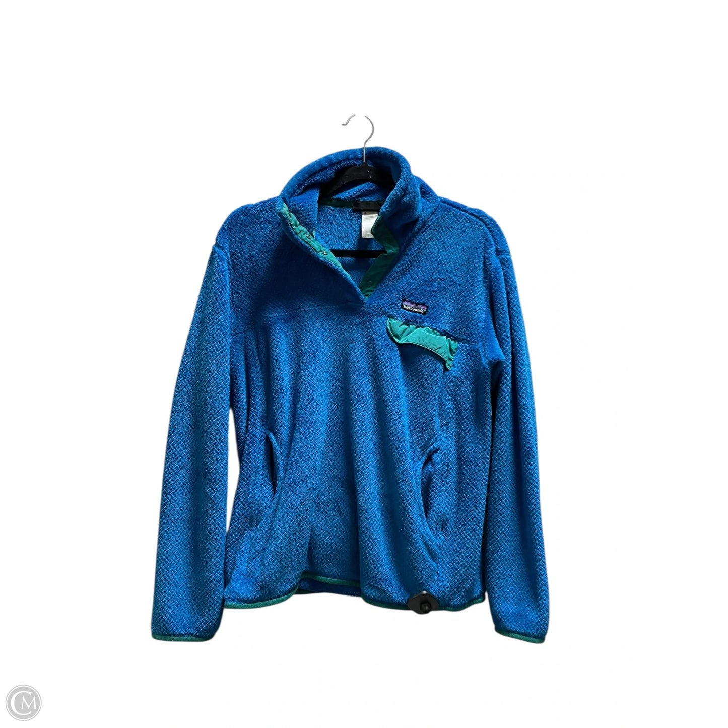 Sweatshirt Collar By Patagonia In Blue, Size: L