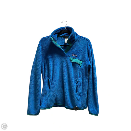 Sweatshirt Collar By Patagonia In Blue, Size: L