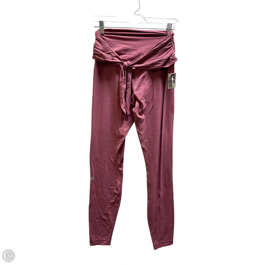Athletic Leggings By Lululemon In Pink, Size: M