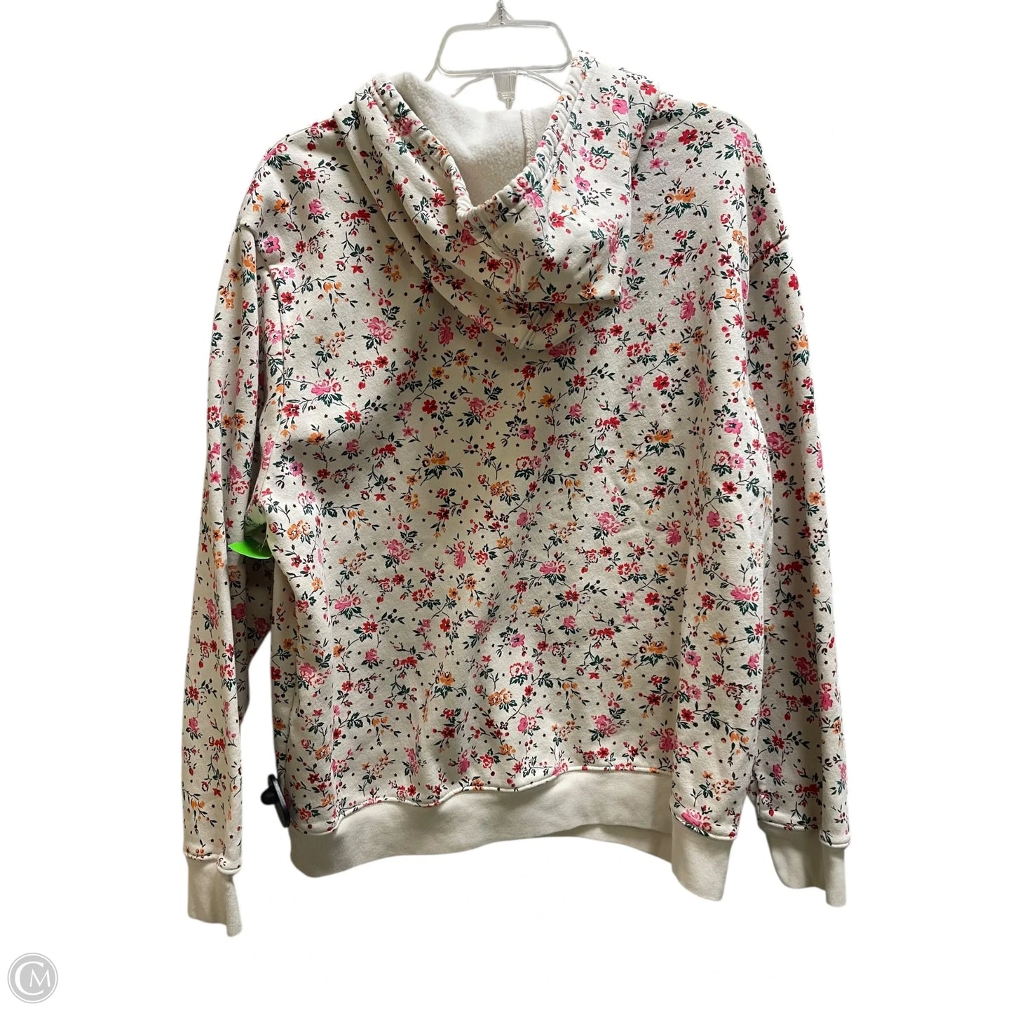 Sweatshirt Hoodie By Gap In Floral Print, Size: Xl
