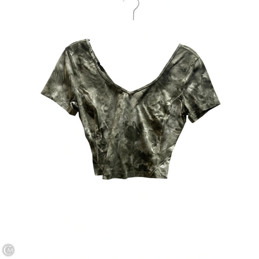 Top Short Sleeve By Lululemon In Green, Size: 8