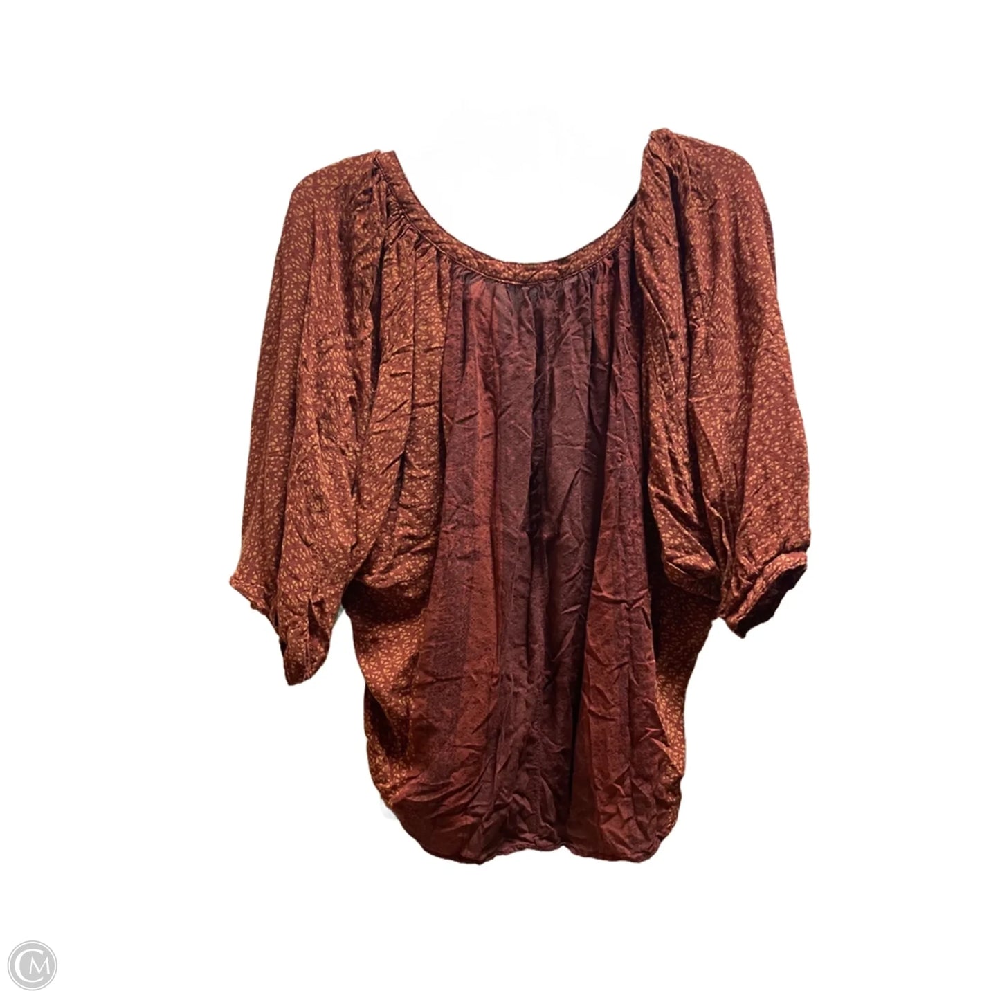 Top Short Sleeve By Free People In Orange, Size: S