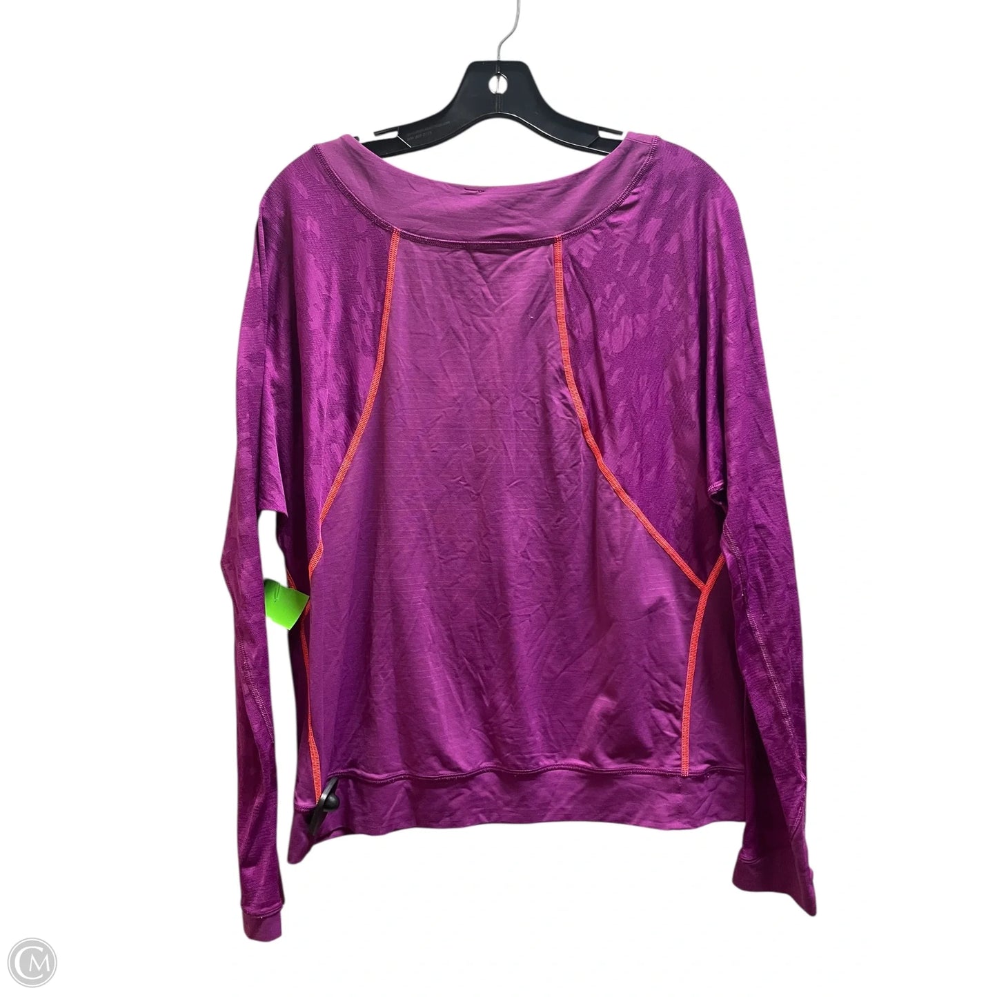 Athletic Top Long Sleeve Crewneck By Lululemon In Purple, Size: 8
