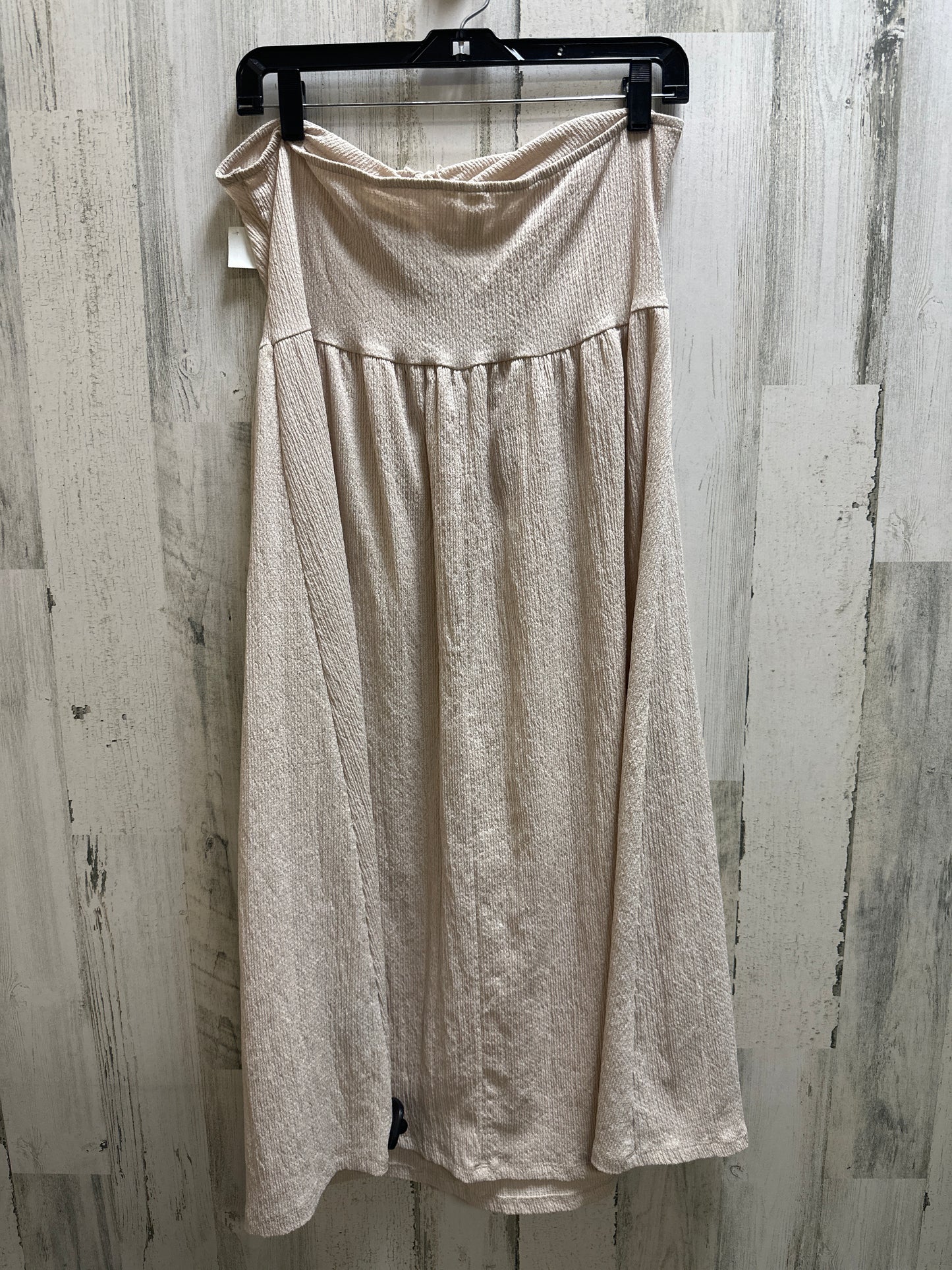 Beige Dress Casual Midi H&m, Size L