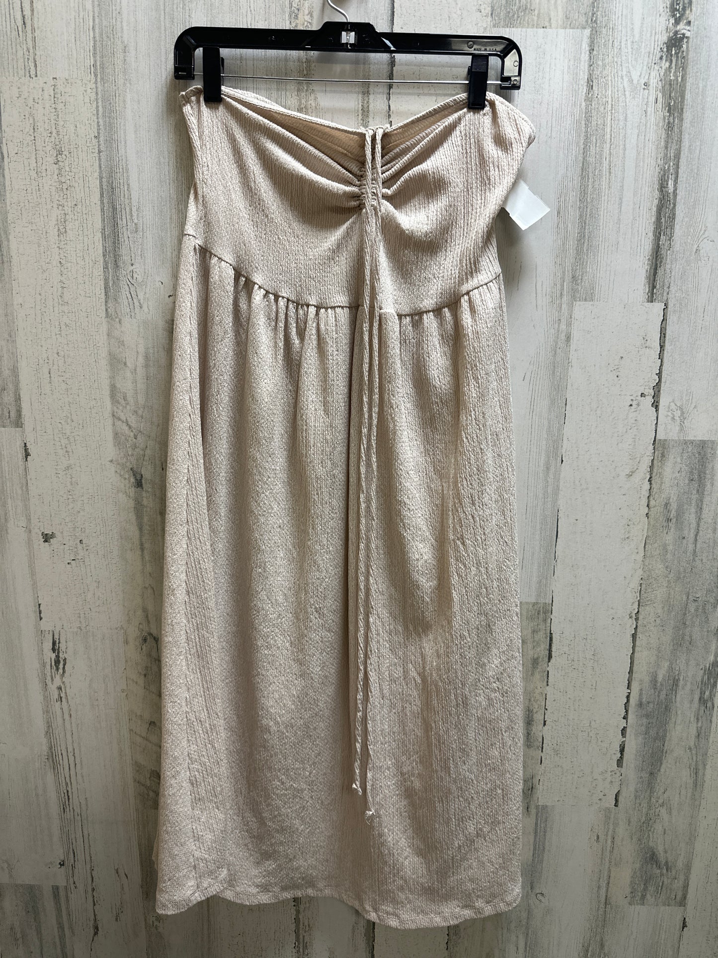 Beige Dress Casual Midi H&m, Size L