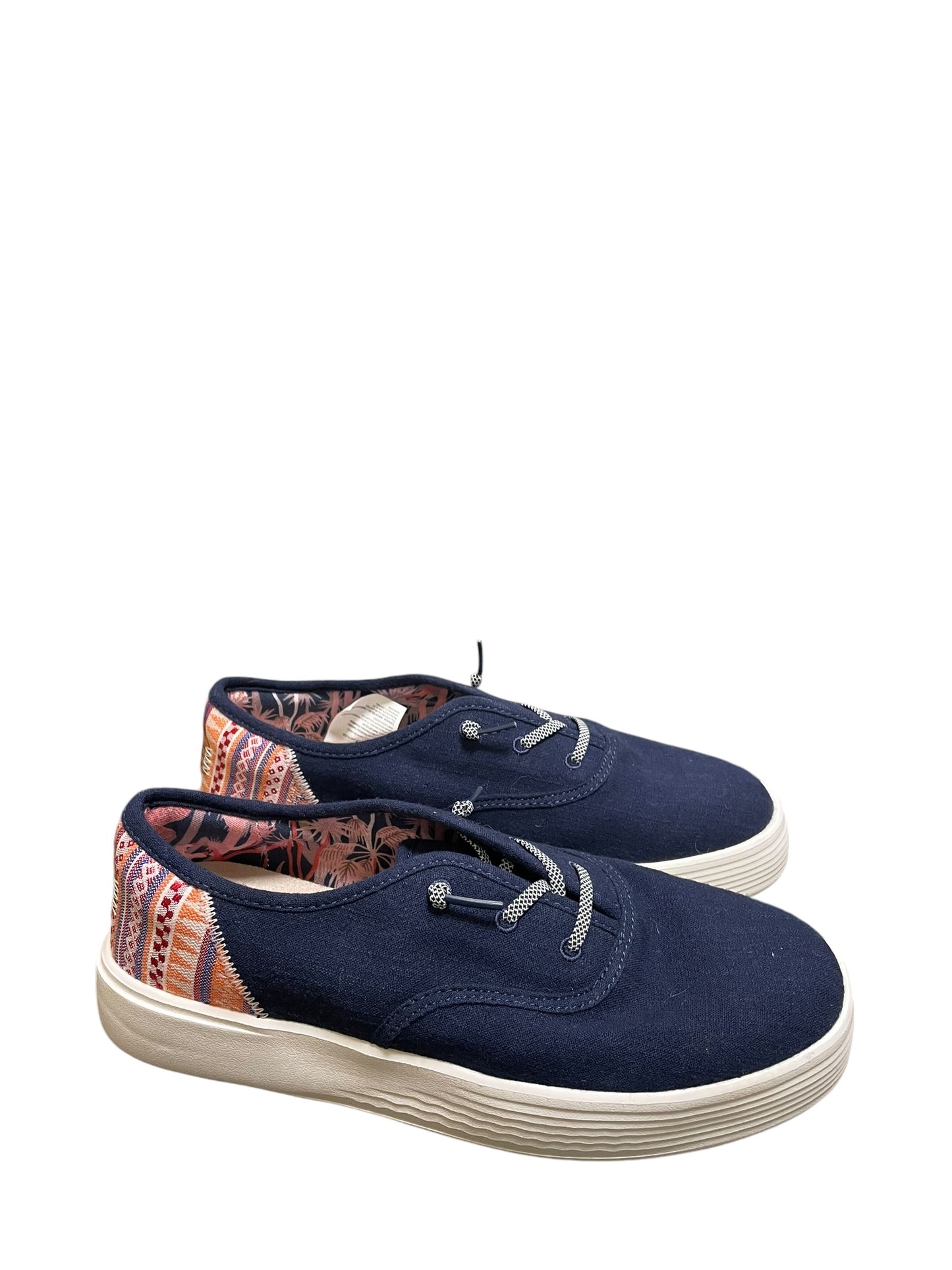 Shoes Sneakers By Hey Dude In Blue, Size: 10