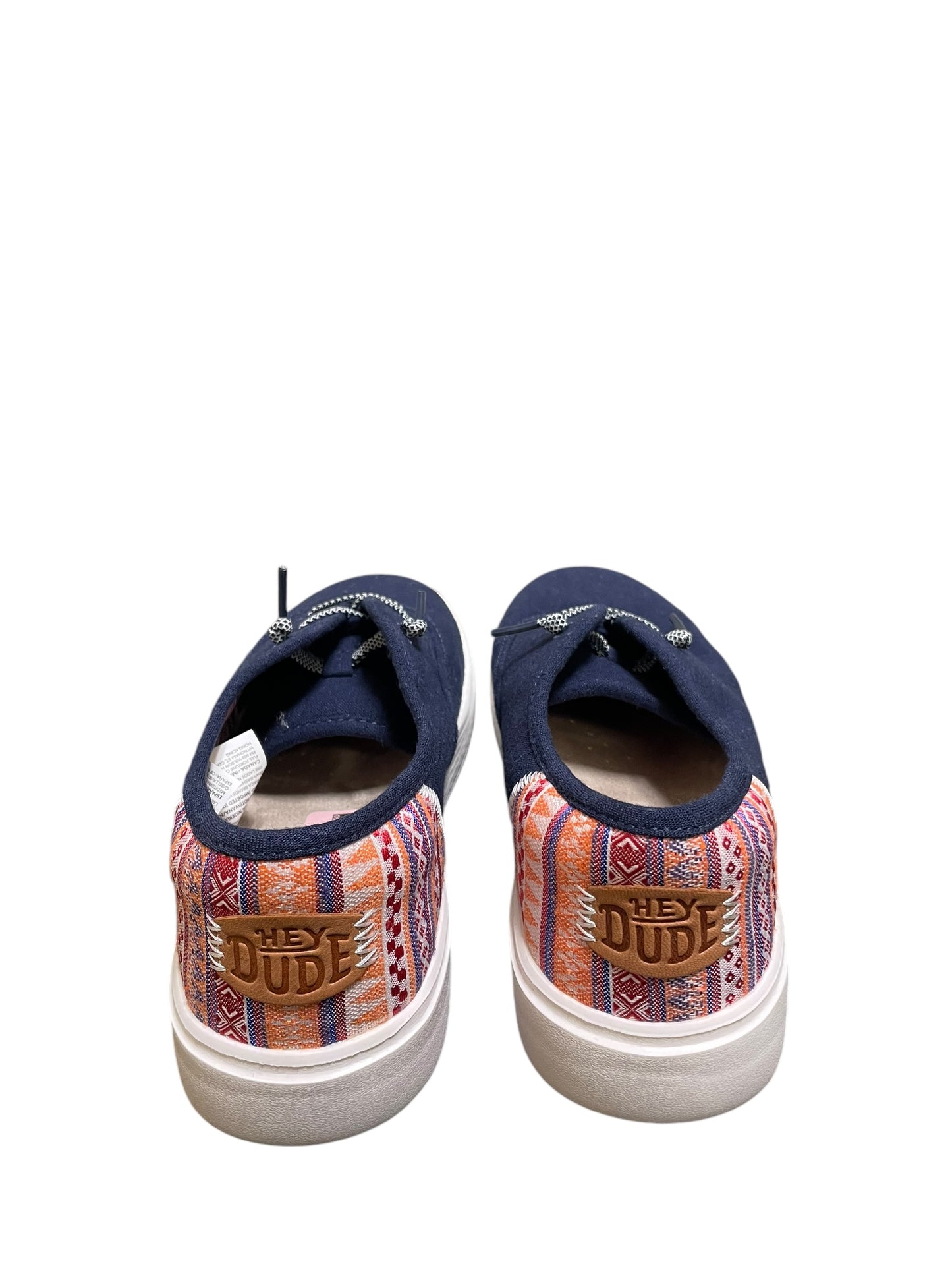 Shoes Sneakers By Hey Dude In Blue, Size: 10