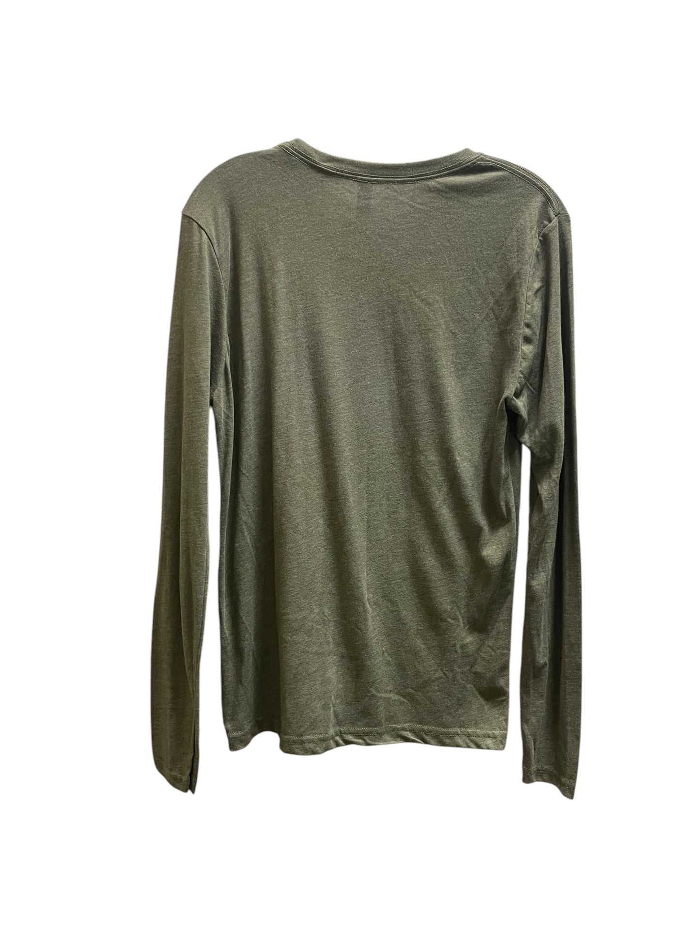 Top Long Sleeve By Next Level In Green, Size: S