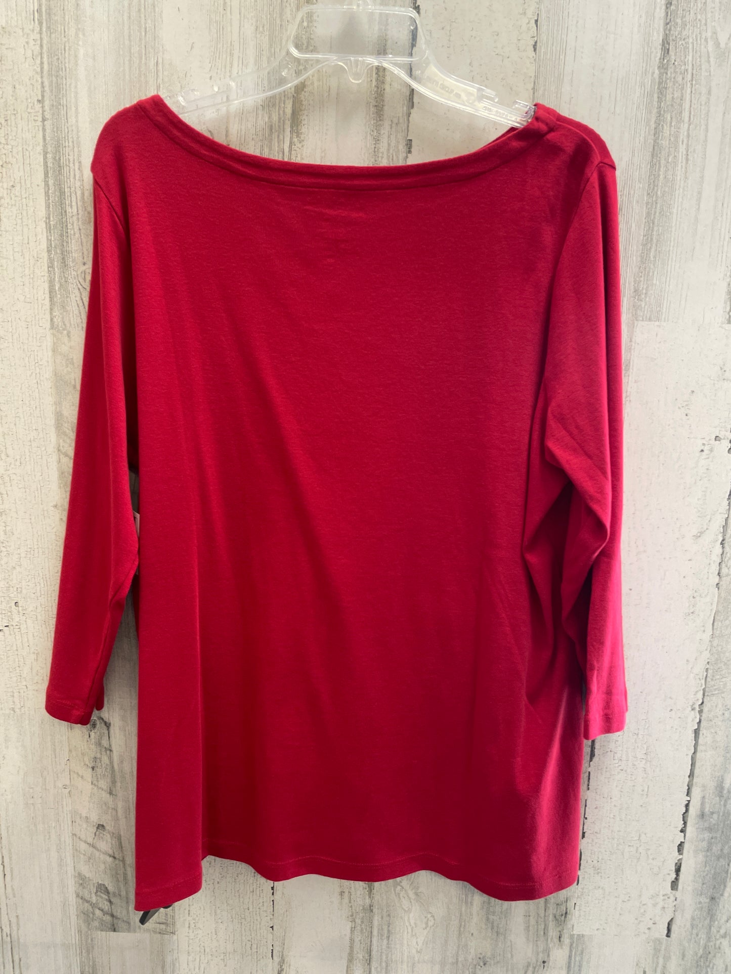 Red Top Short Sleeve Chicos, Size Xxl