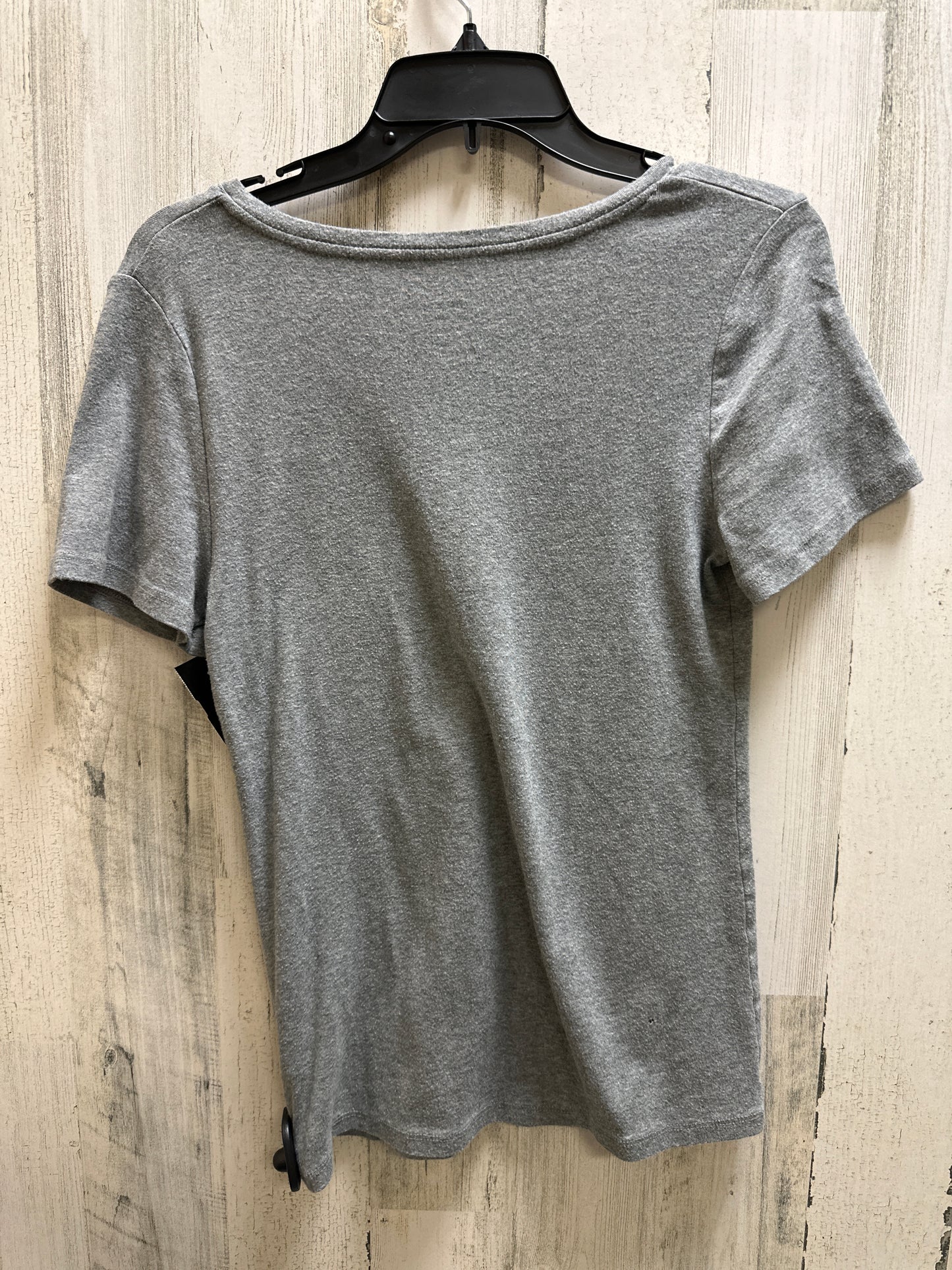 Grey Top Short Sleeve Basic A New Day, Size M