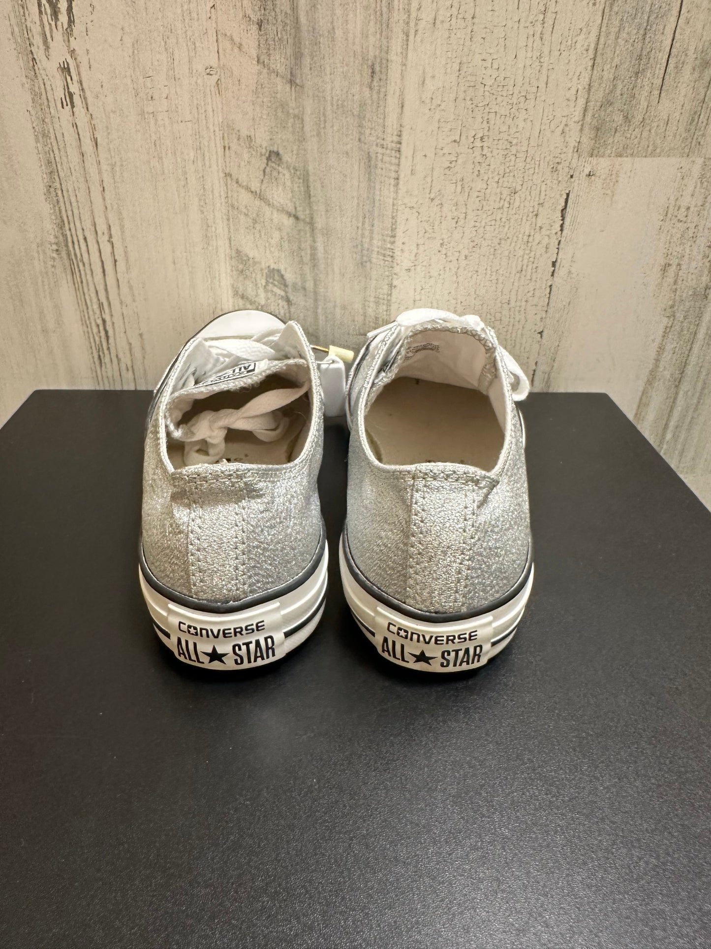 Silver Shoes Sneakers Converse, Size 8