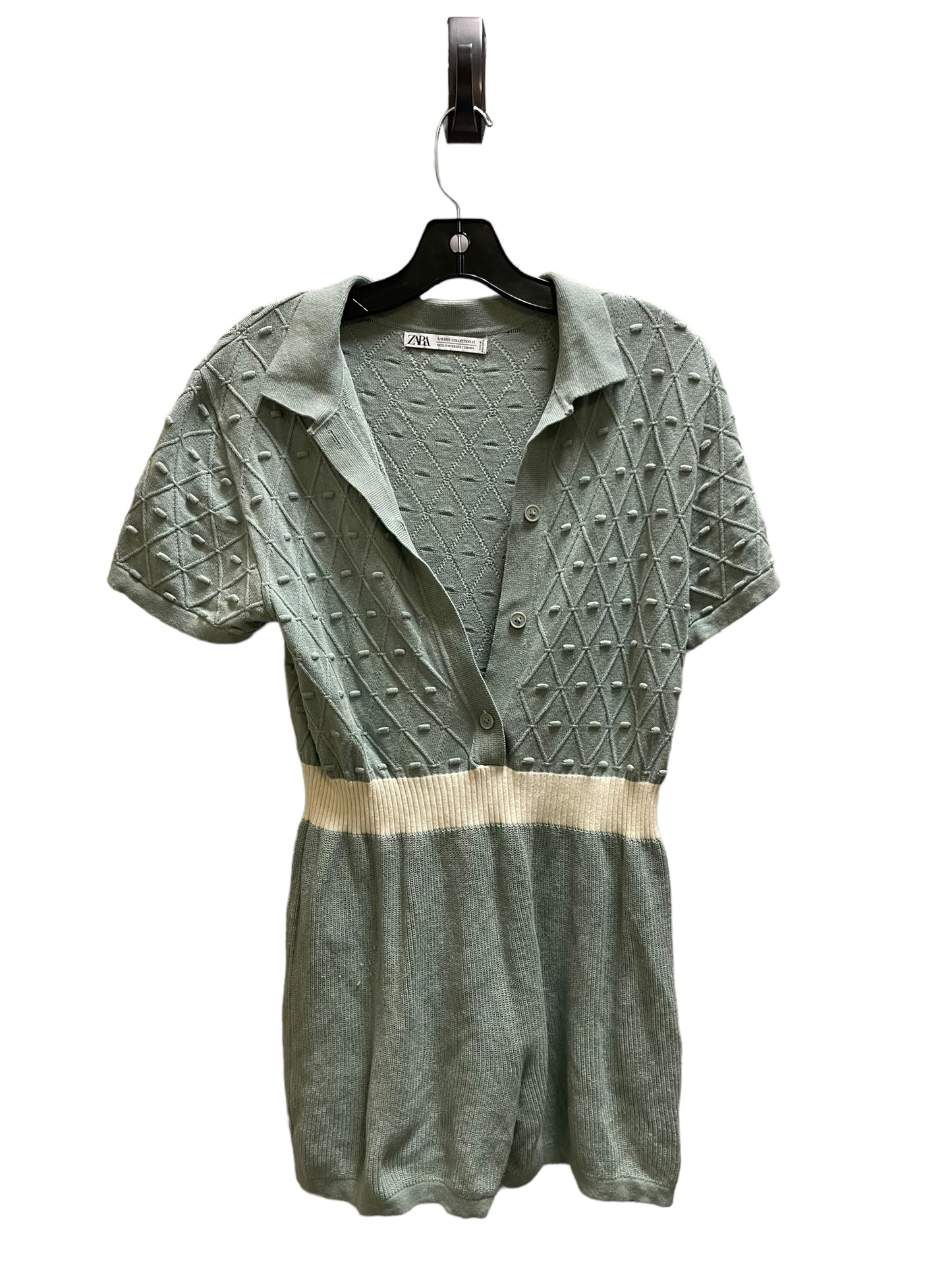 Romper By Zara Women In Green, Size: S