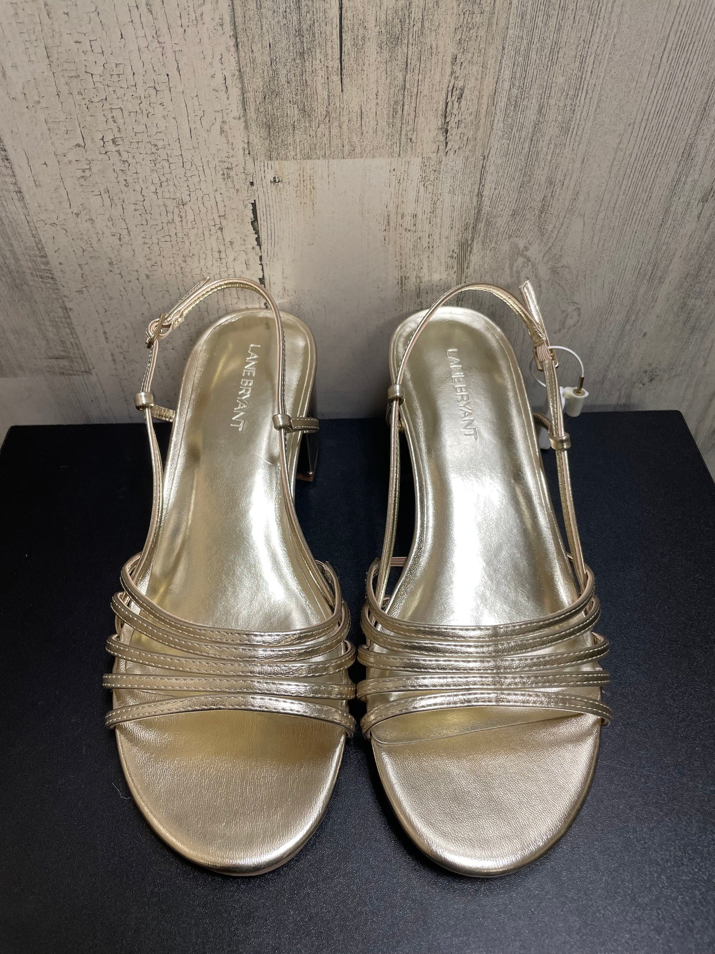 Shoes Heels Kitten By Lane Bryant In Gold, Size: 9