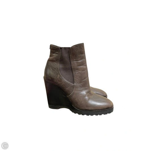 Boots Ankle Heels By Michael Kors In Brown, Size: 8