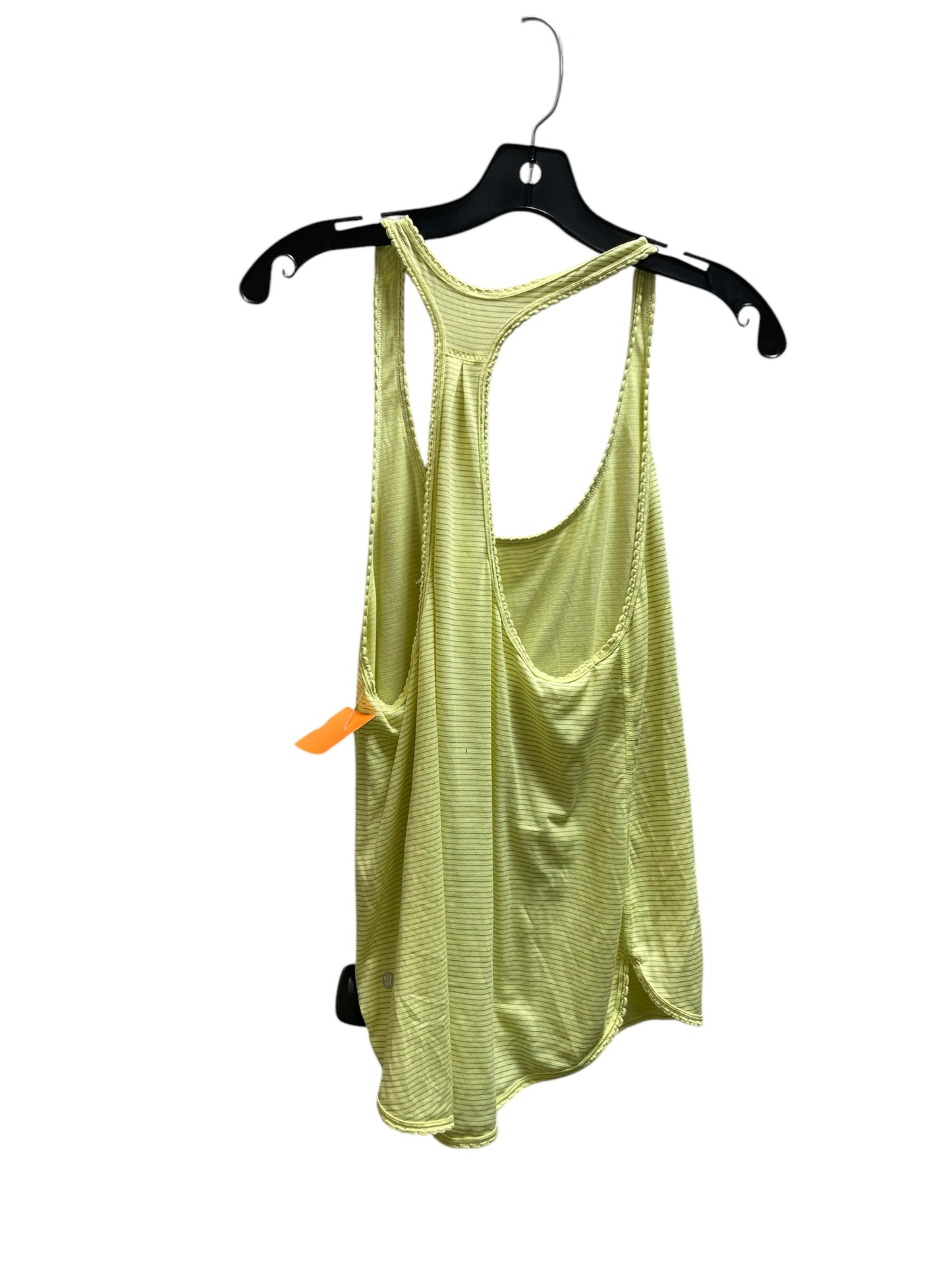 Athletic Tank Top By Lululemon In Yellow, Size: 6