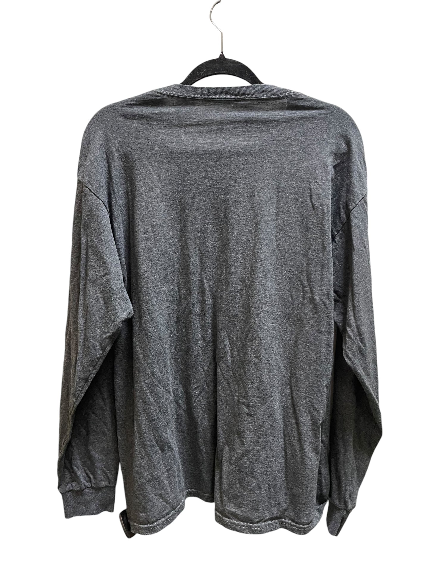 Top Long Sleeve Basic By Clothes Mentor In Grey, Size: L