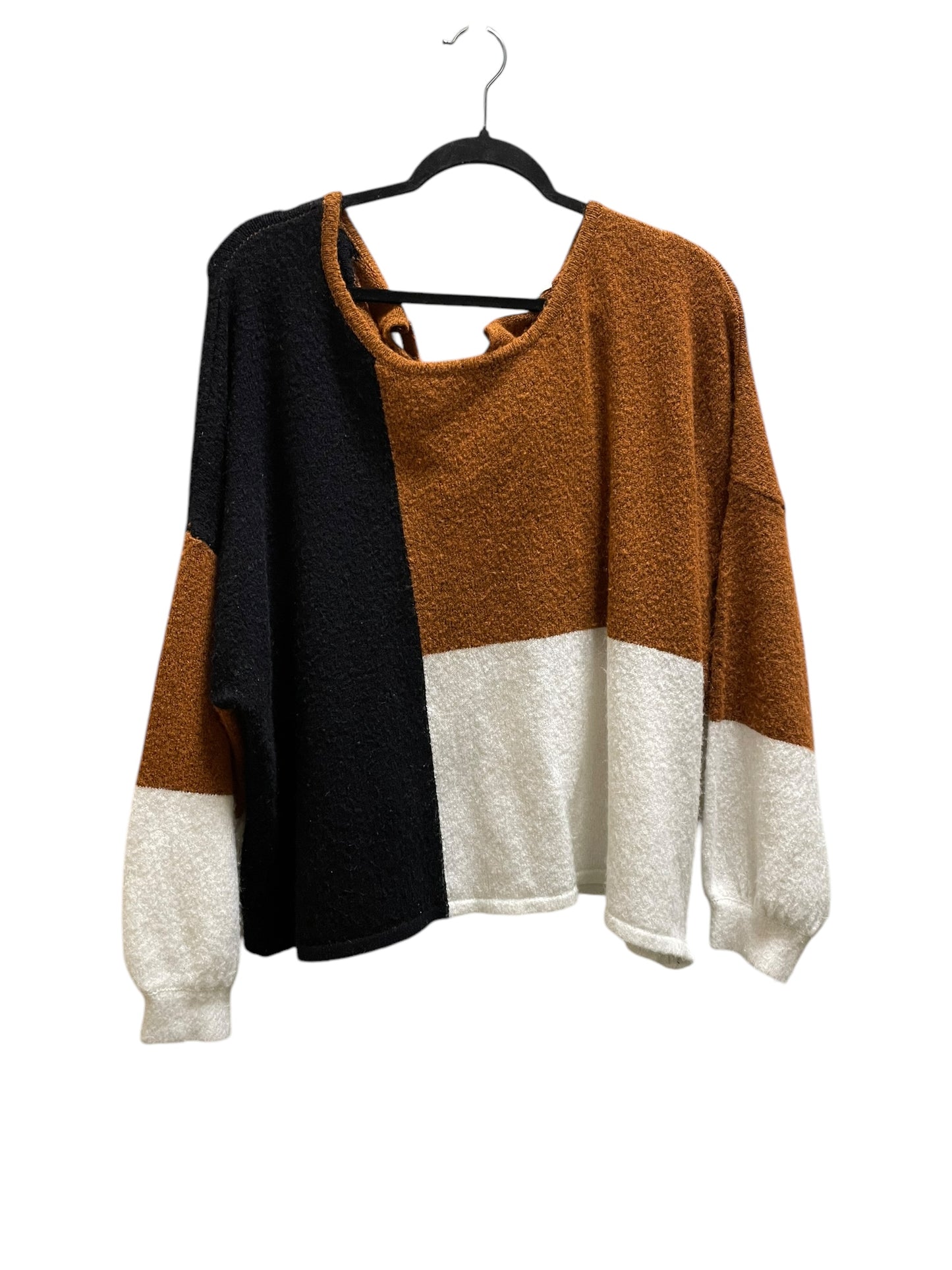 Sweater By Blu Pepper In Brown, Size: M