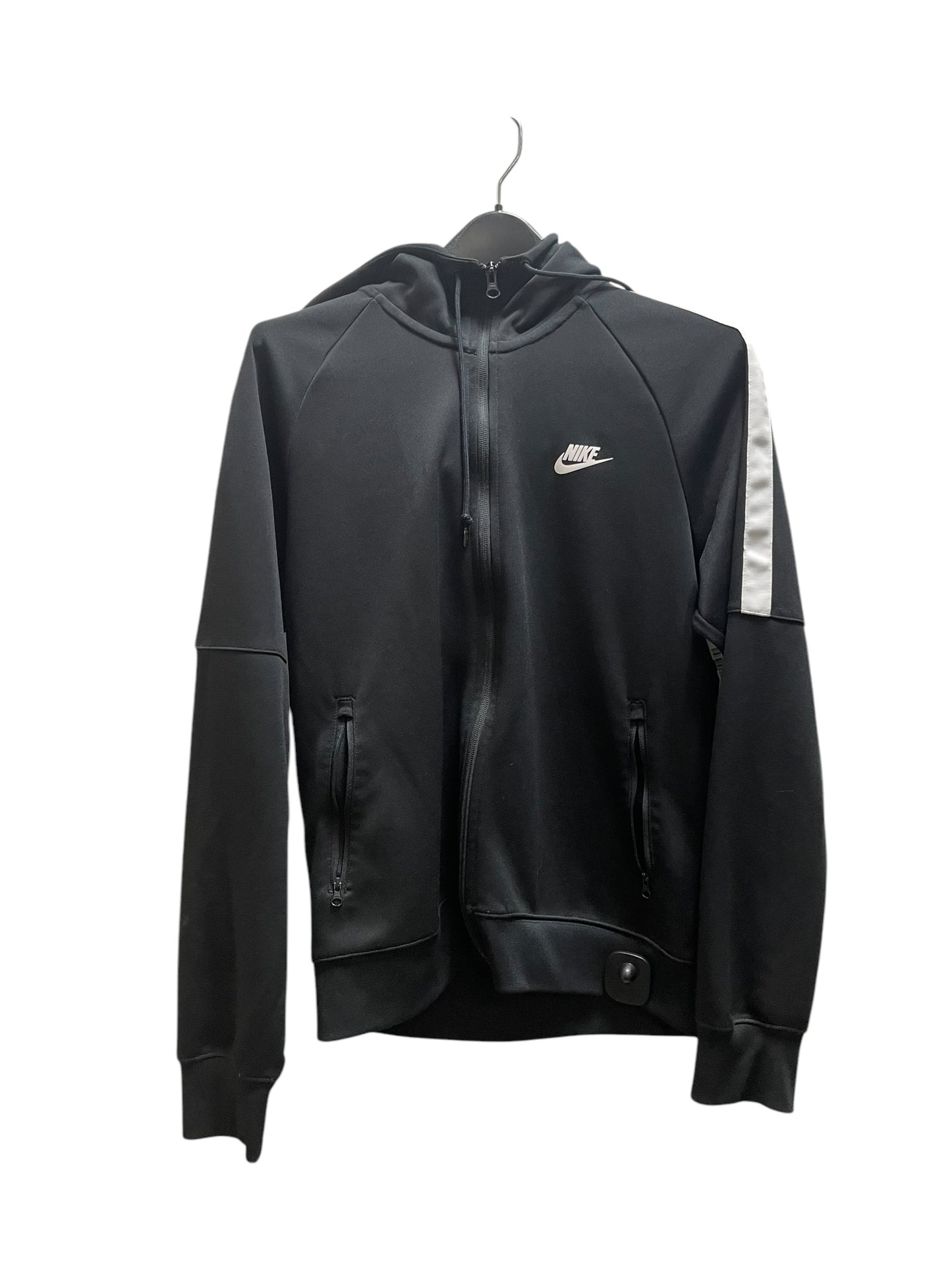 Athletic Jacket By Nike Apparel In Black, Size: M