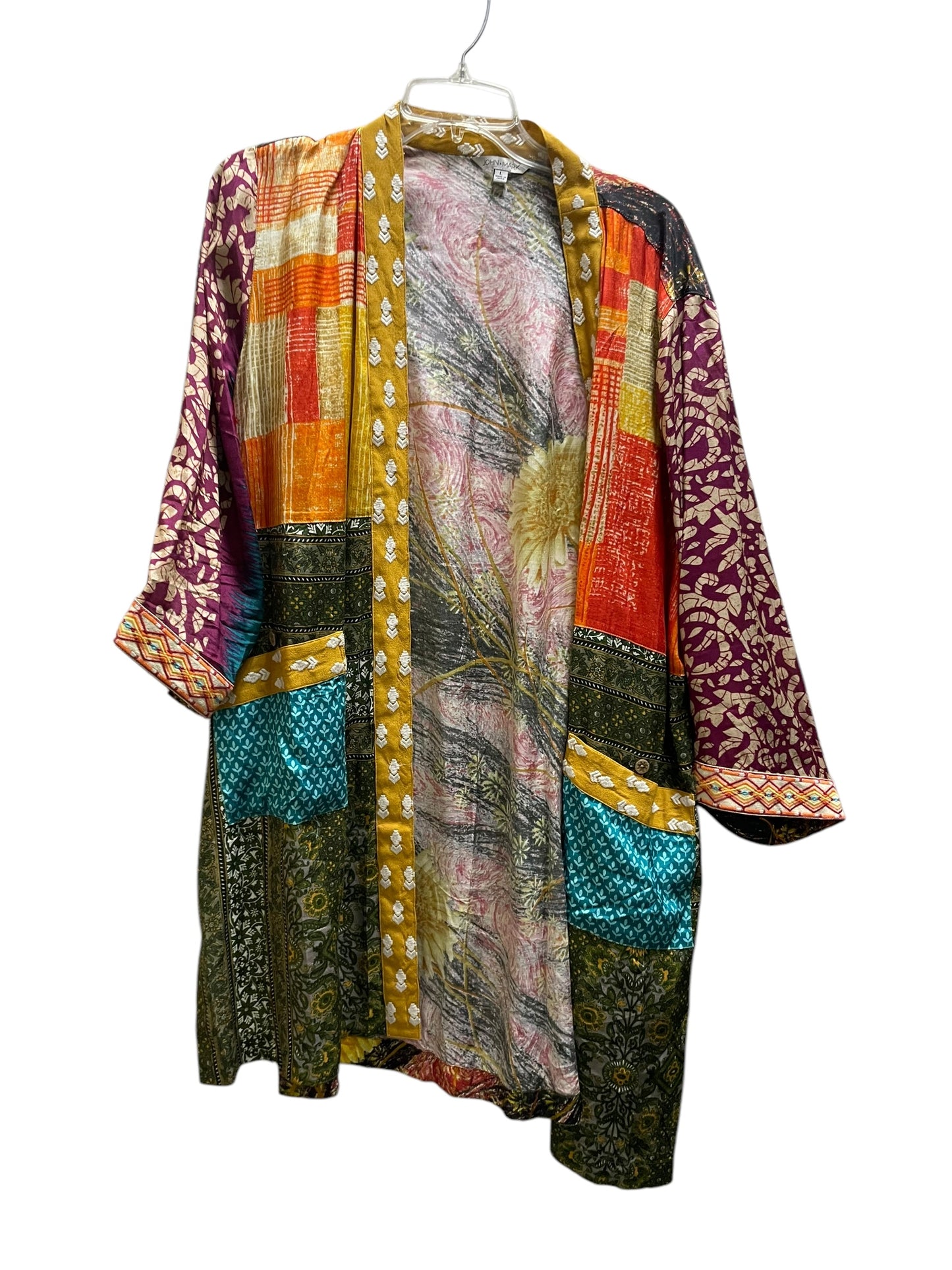 Shawl By John Mark In Multi-colored, Size: L