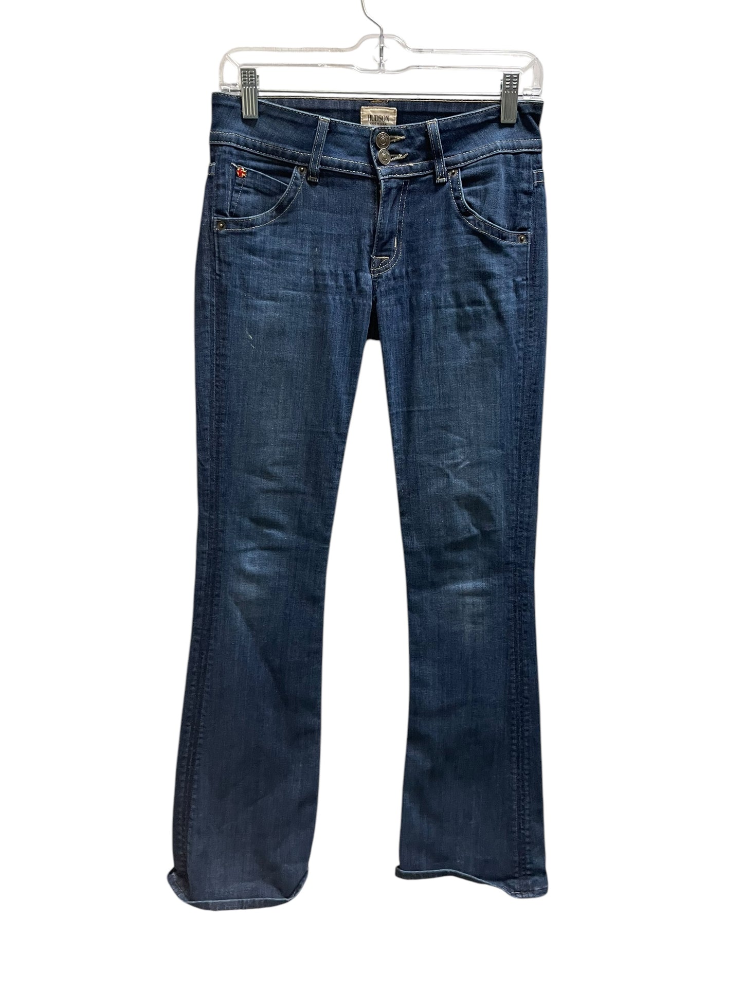 Jeans Boot Cut By Hudson In Blue Denim, Size: 2