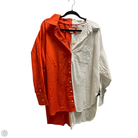 Top Long Sleeve By Maeve In Red, Size: 1x