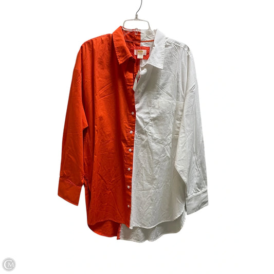 Top Long Sleeve By Maeve In Red, Size: Xl