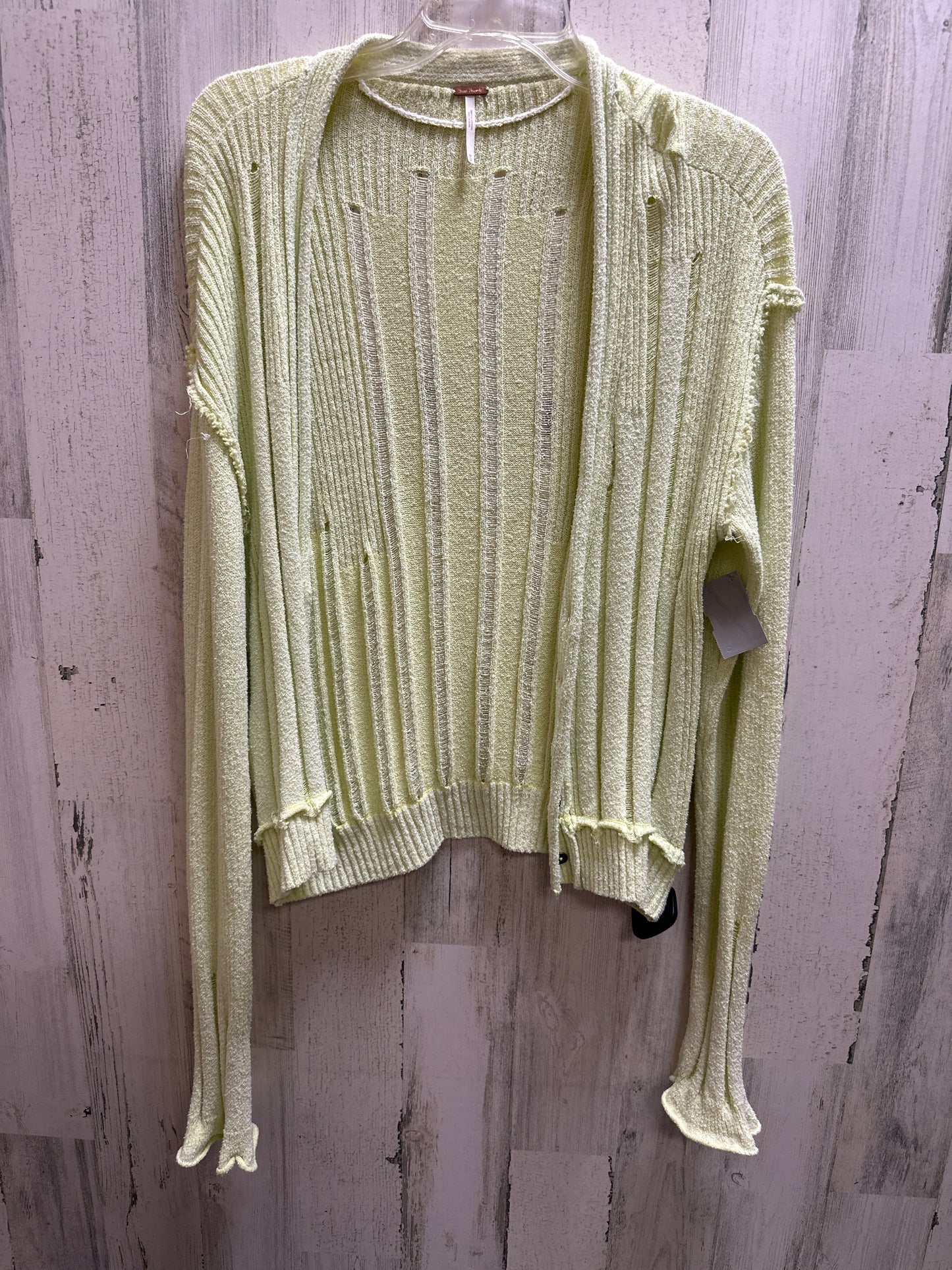 Green Top Long Sleeve Free People, Size M