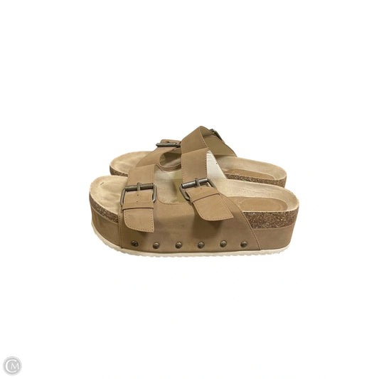 Sandals Heels Platform By Altard State In Brown, Size: 7