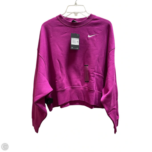 Sweatshirt Crewneck By Nike Apparel In Purple, Size: Xs