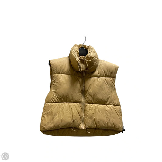 Vest Puffer & Quilted By Clothes Mentor In Tan, Size: S