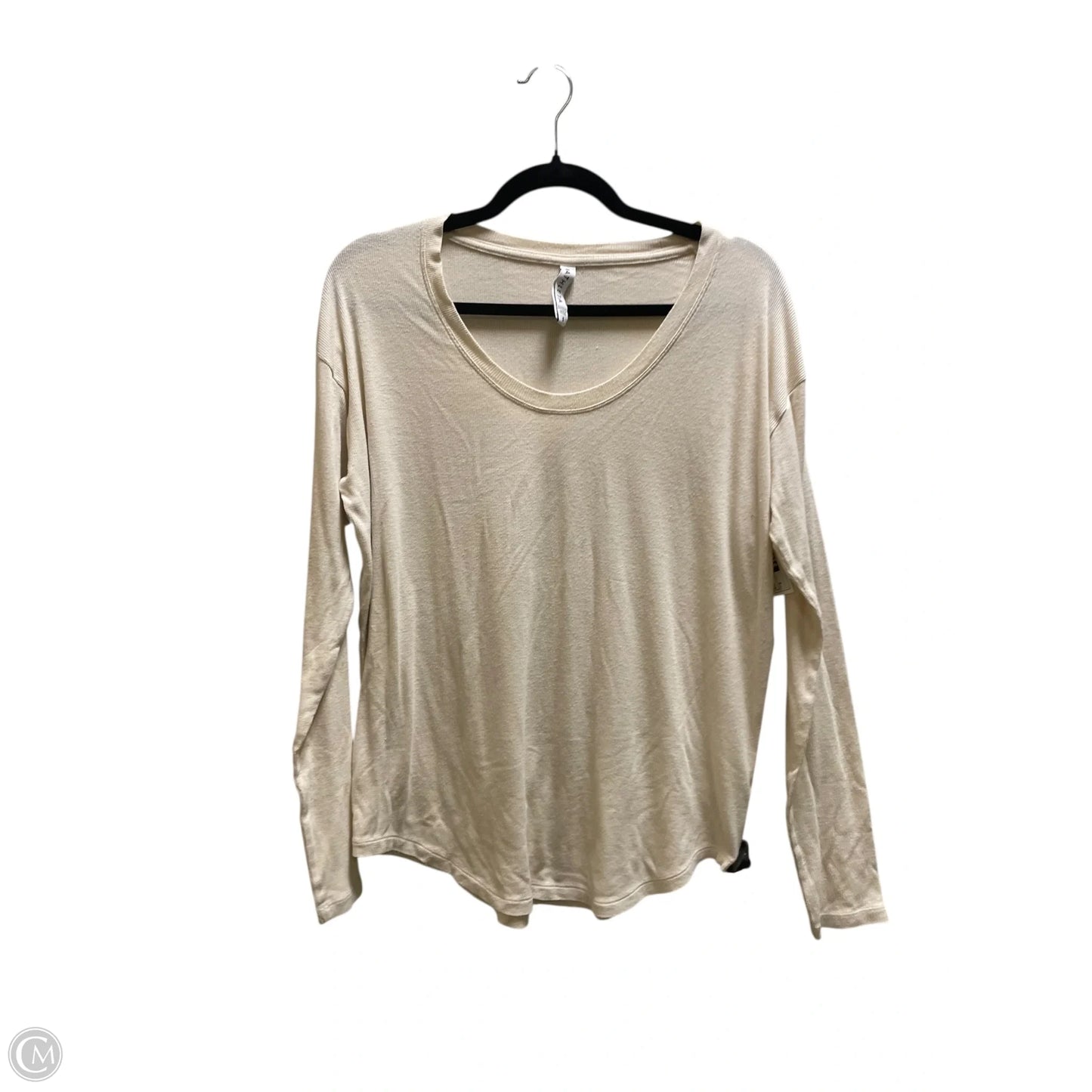 Top Long Sleeve By Athleta In Cream, Size: S