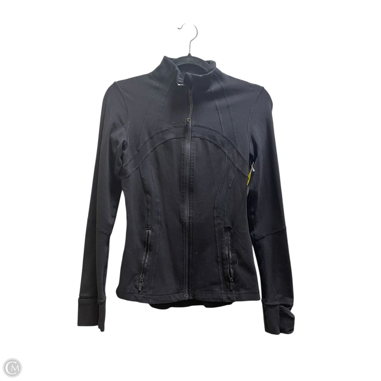 Athletic Jacket By Lululemon In Black, Size: 6