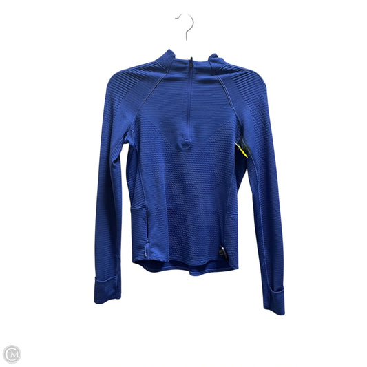 Athletic Top Long Sleeve Collar By Lululemon In Blue, Size: 6
