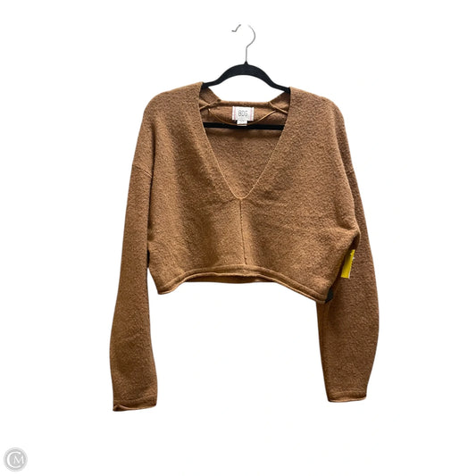 Top Long Sleeve By Bdg In Brown, Size: S