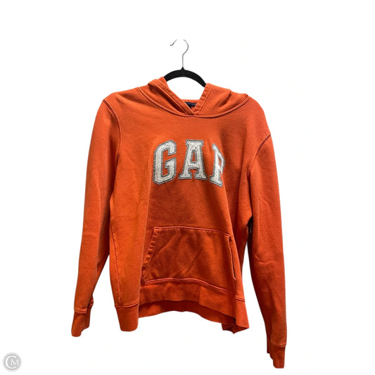 Sweatshirt Hoodie By Gap In Orange, Size: L