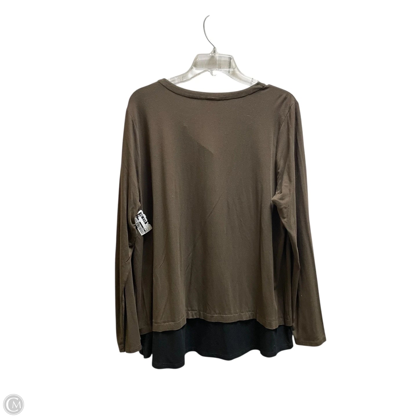 Top Long Sleeve By J. Jill In Brown, Size: L