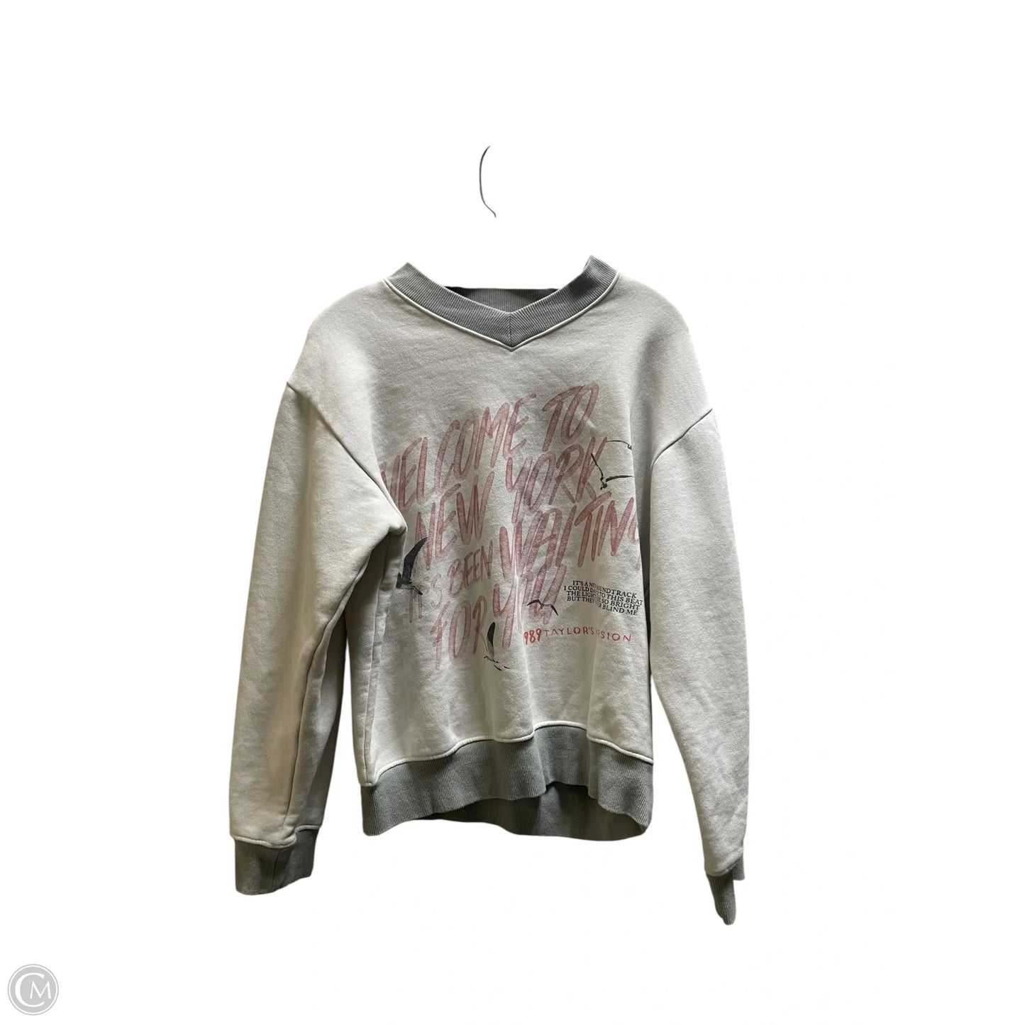 Sweatshirt Crewneck By Clothes Mentor In Beige, Size: M