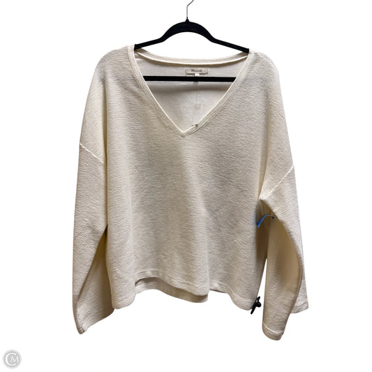Top Long Sleeve By Madewell In Cream, Size: Xl
