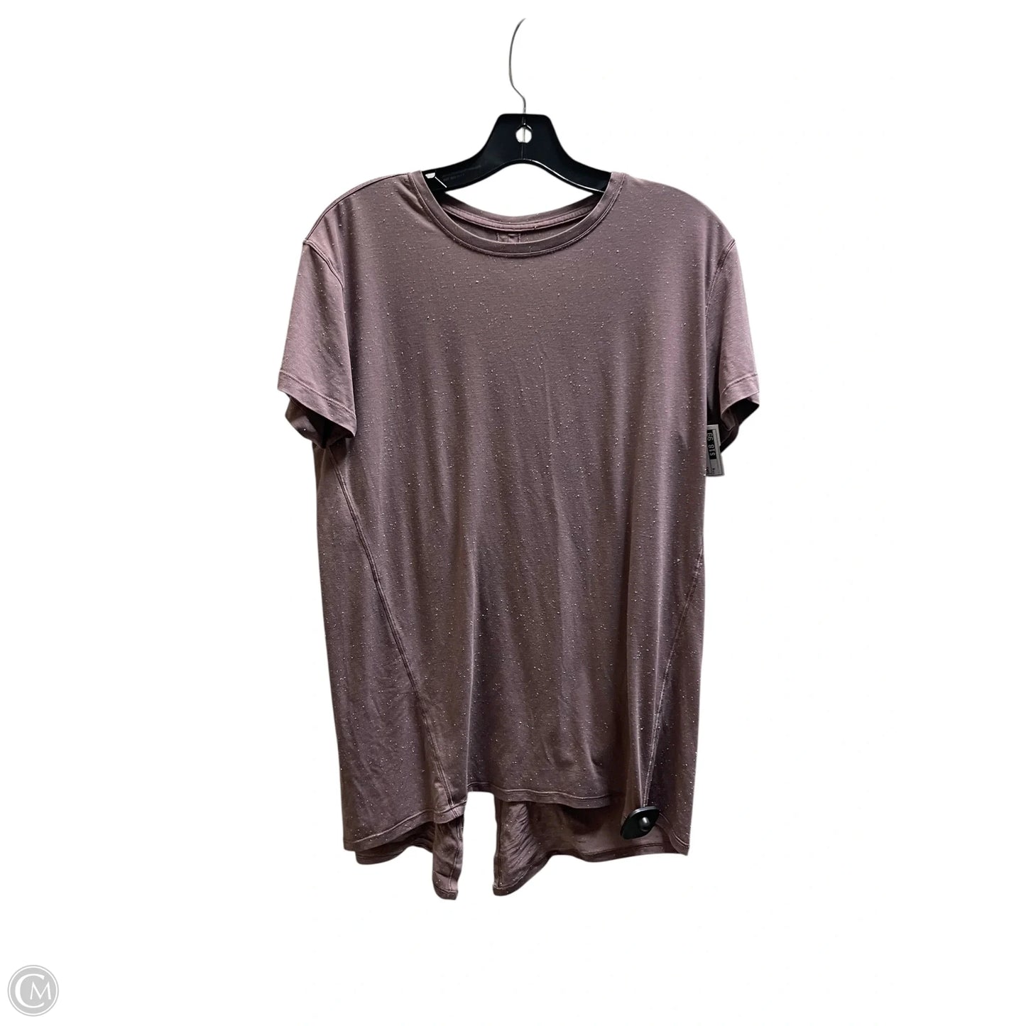 Athletic Top Short Sleeve By Lululemon In Purple, Size: M