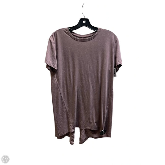 Athletic Top Short Sleeve By Lululemon In Purple, Size: M
