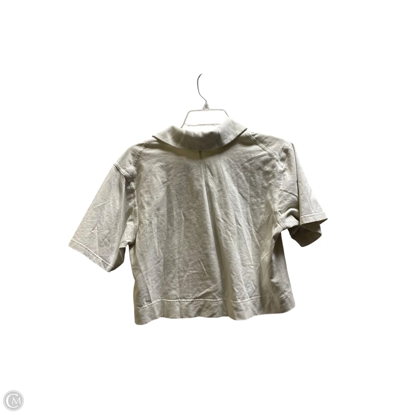 Top Short Sleeve By Lululemon In Cream, Size: M