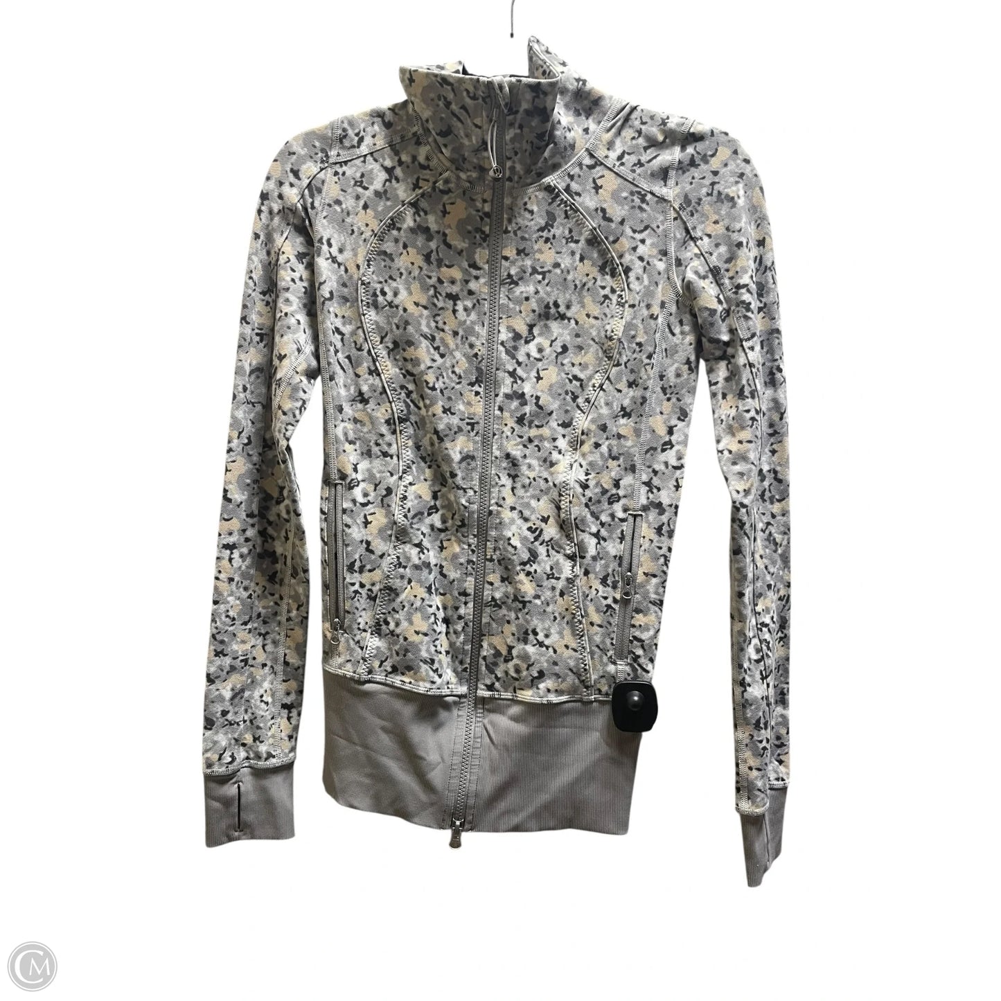 Athletic Jacket By Lululemon In Grey, Size: S