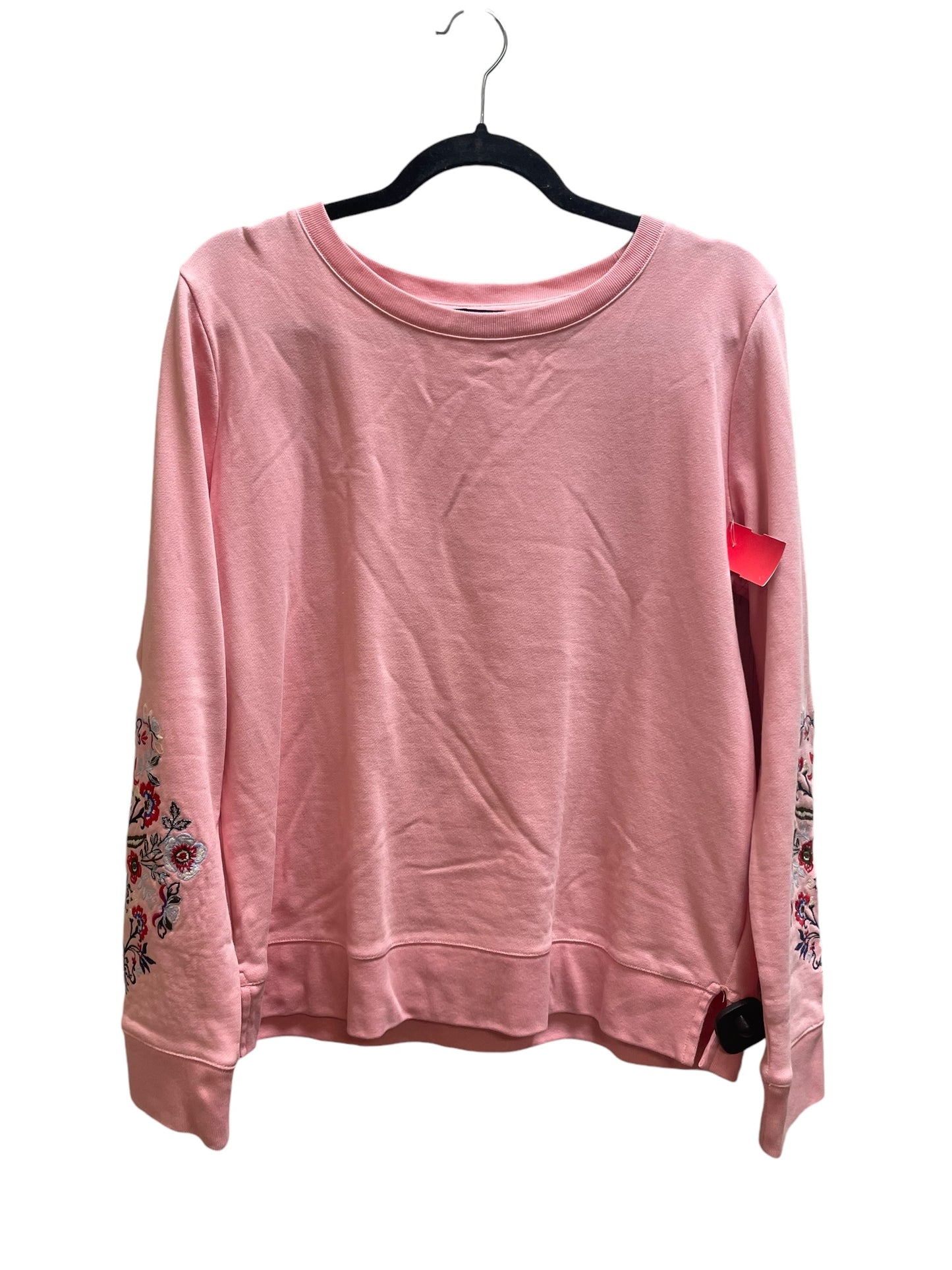 Sweatshirt Crewneck By Talbots In Pink, Size: M