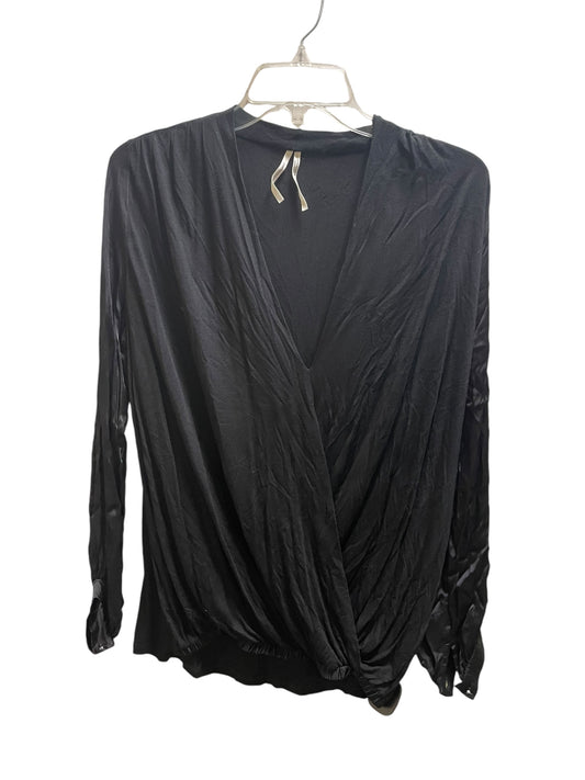 Top Long Sleeve Basic By Anthropologie In Black, Size: S