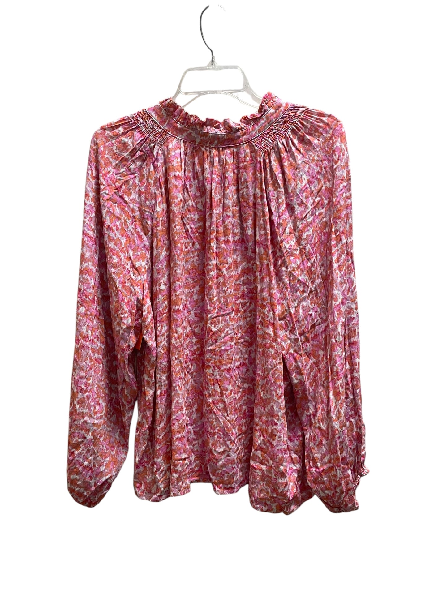 Top Long Sleeve By Karlie In Pink, Size: M